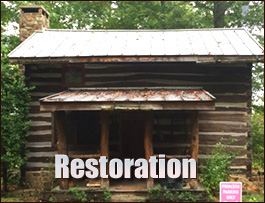 Historic Log Cabin Restoration  Covington, Virginia